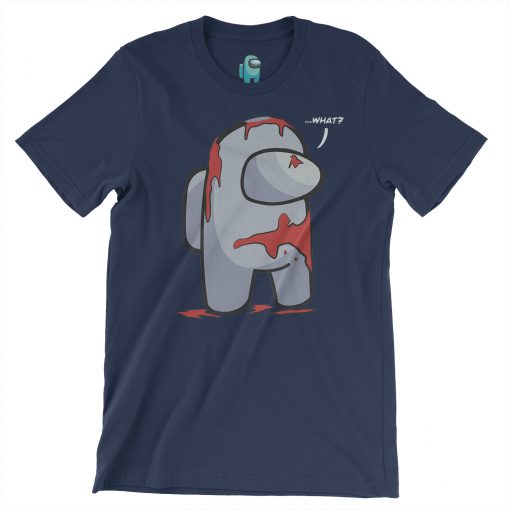 among us character design navy tshirt
