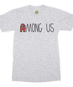 ash grey among us logo tshirt