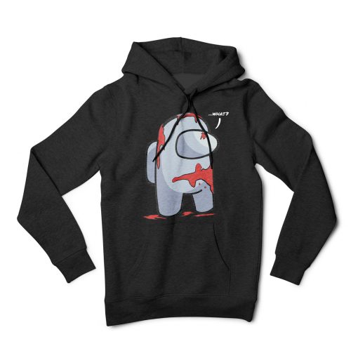 among us black long sleeve hoodie unisex