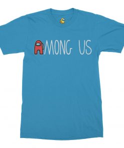 among us aqua blue tshirt