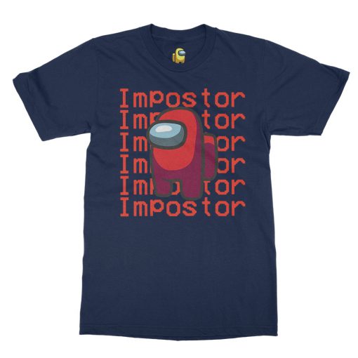 among us imposter navy tshirt