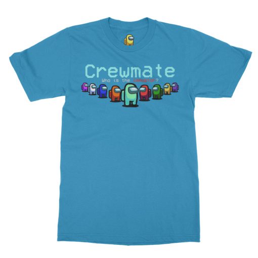 aqua blue among us tshirt merch