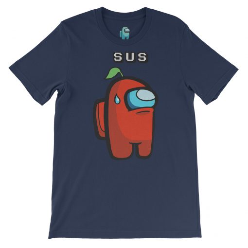 among us bit sis design navy tshirt