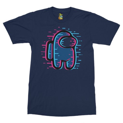Among Us Neon Design Printed T-Shirt